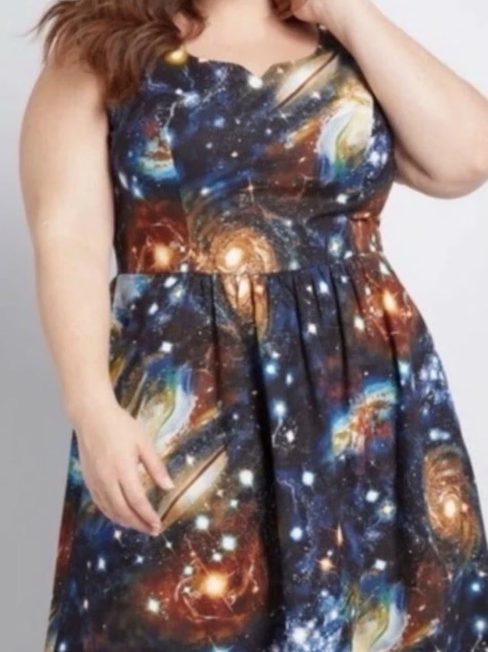 ModCloth Galaxy Universe Sleeveless Skater Dress, with pockets - Picture 2 of 8